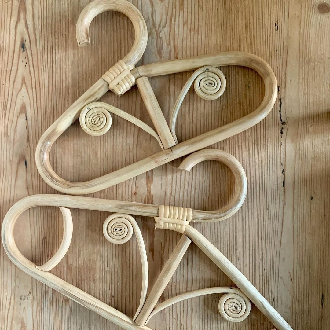 Handmade Natural for Baby Kid Clothing Rattan Hanger/ Bamboo Hanger for Green Home/Home Decoration