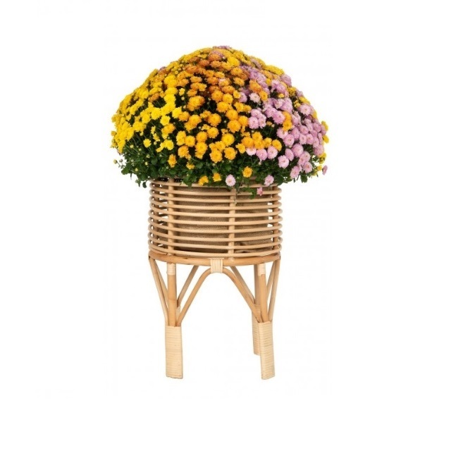 Natural handmade latest model rattan planter stand