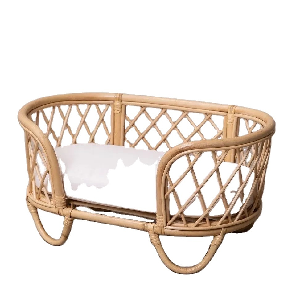 Rattan Pet Bed Dog Basket Bed Wicker Dog Bed Basket