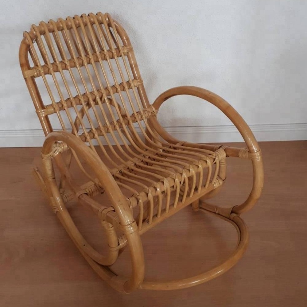 Wholesale Outdoor Chair For Children Small Rattan Rocking Chair From Vietnam Best Supplier