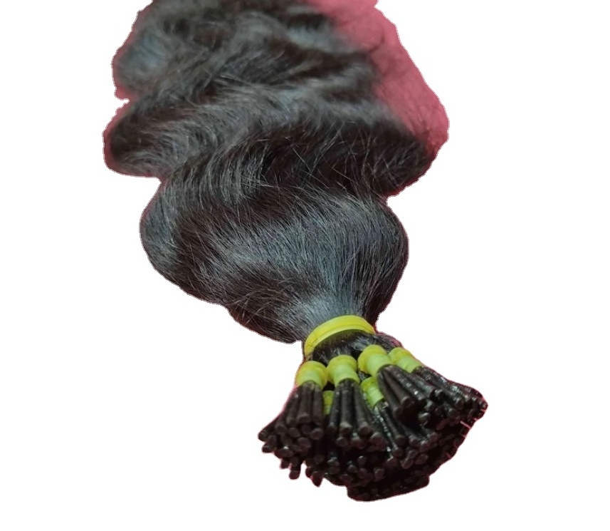 100% Human Hair I-Tip Hair Extension Pre Bonded Keratin Micro Links Extensions from Vietnam