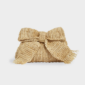 HOT SUMMER HANDBAGS 2024! Straw Boho Raffia Bow Clutch Beach Picnic Travel Bag Women Fashion