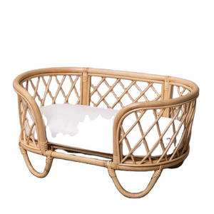 Rattan Wicker Natural Pet Bed Gift For Pets