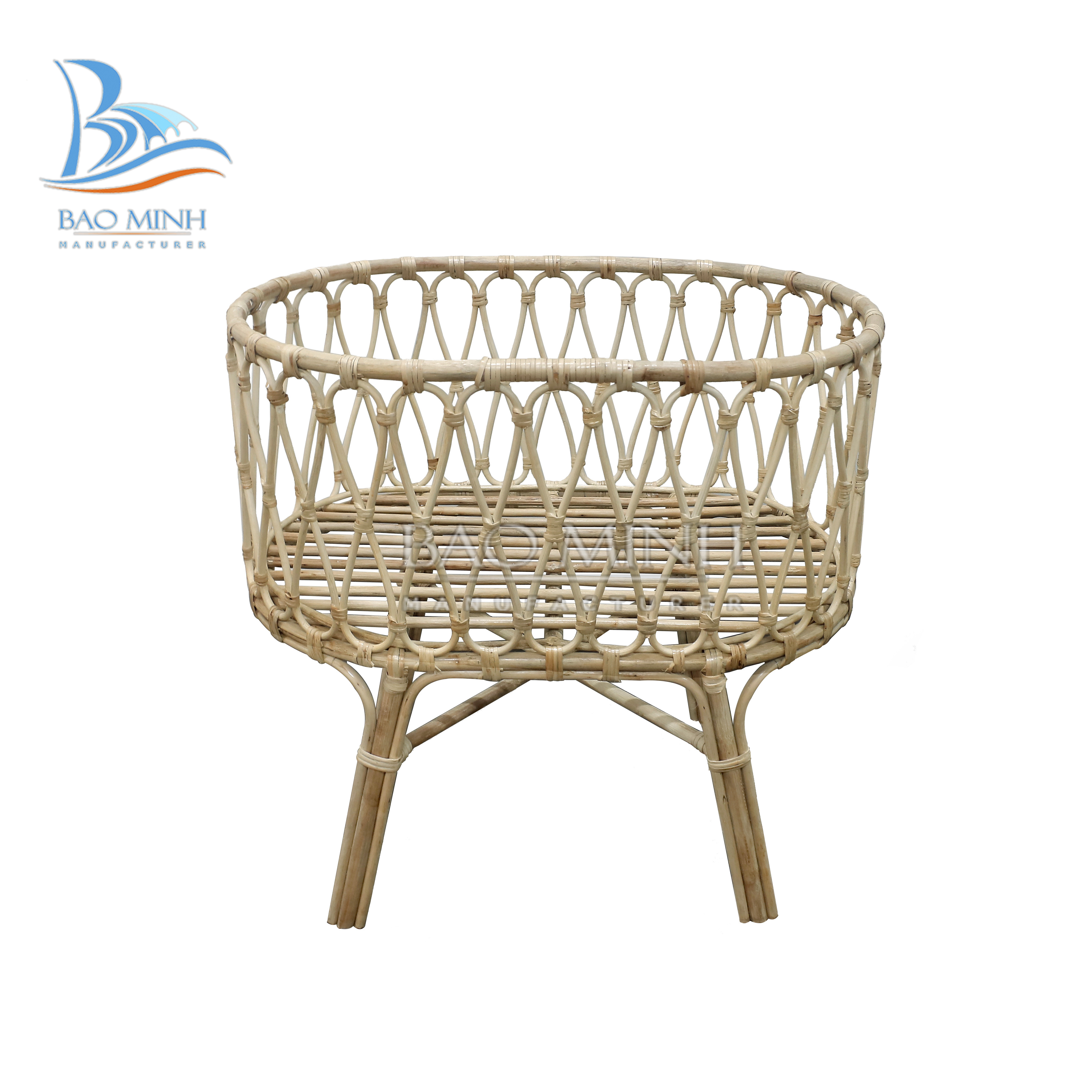 new style design rattan crib bassinet and baby cradle woven wicker baby crib