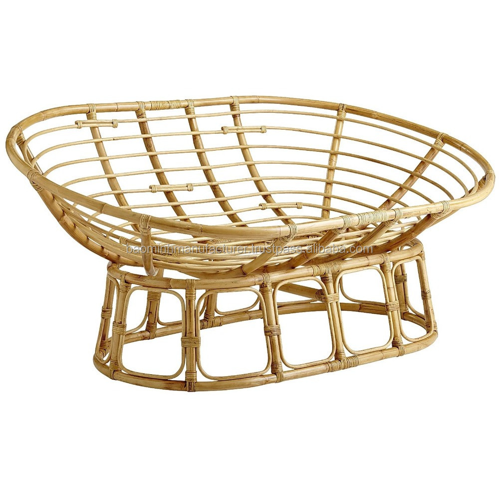 Modern and hot selling rattan papasan chair, big size