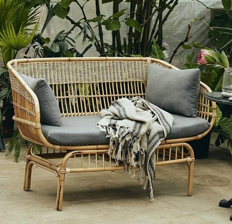 Handmade Rattan sofa, Wicker sofa, Rattan Furniture