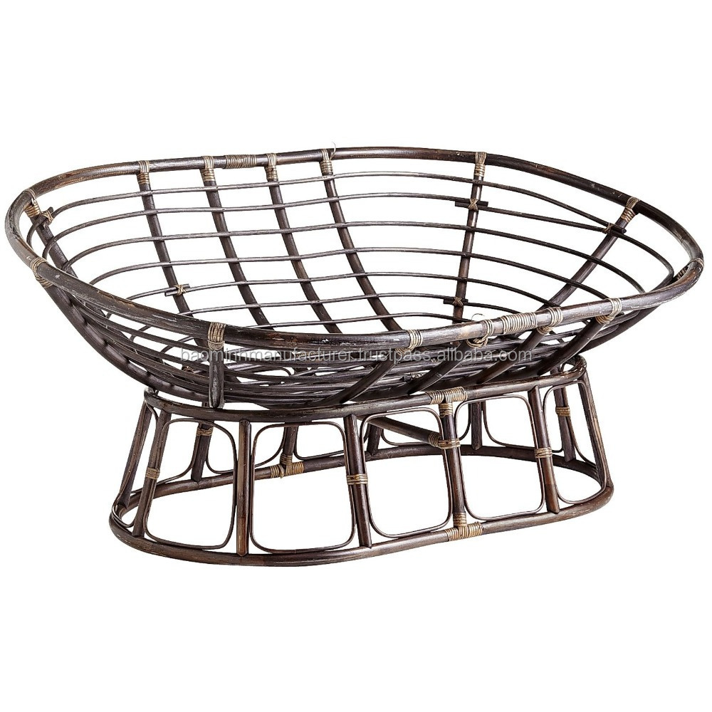 Double seat rattan papasan chair, Baominh wholesaler and exporter