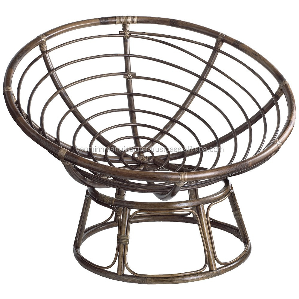 Papasan rattan chair for relaxing