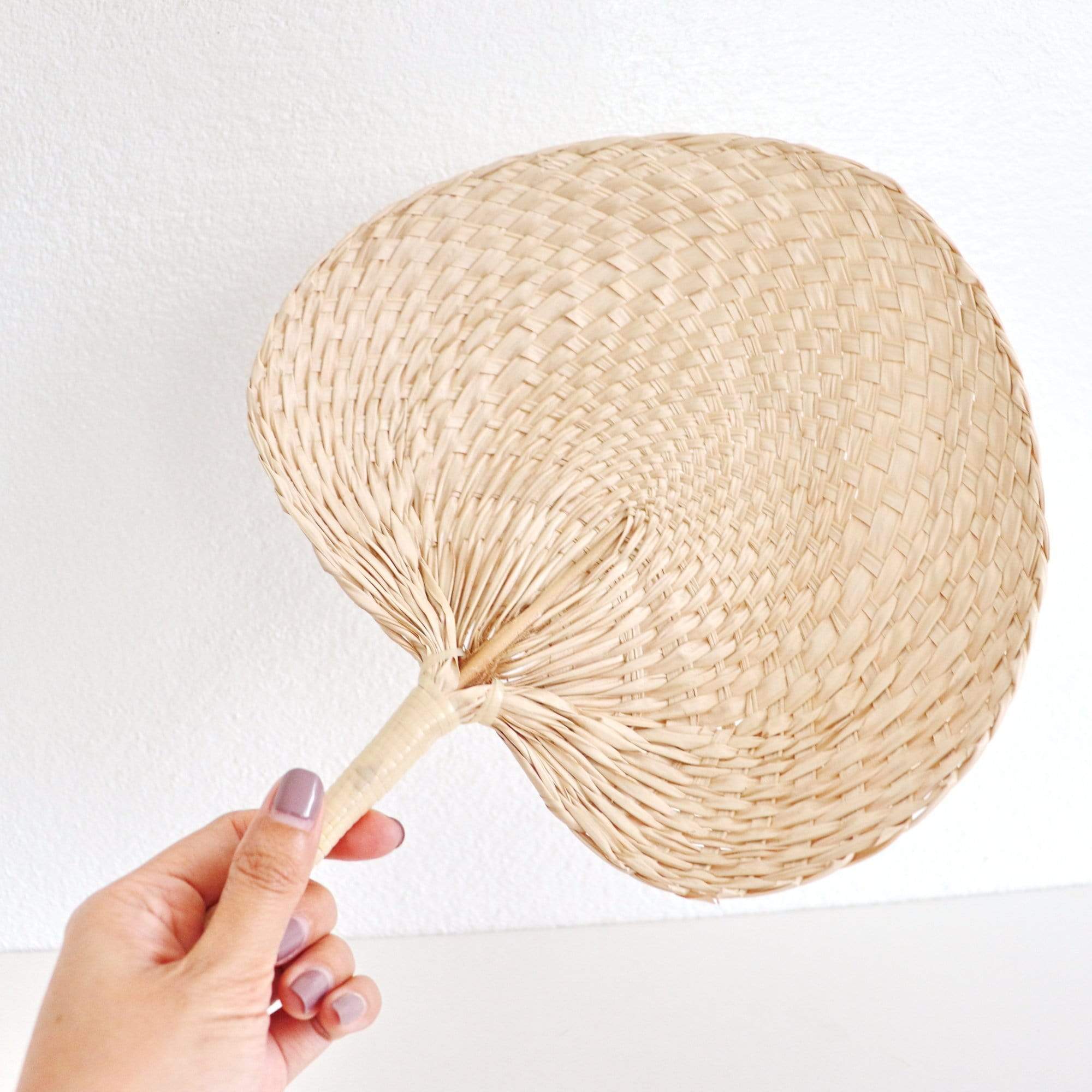 Natural Bamboo Hand Fan Multi-function For Home Decoration