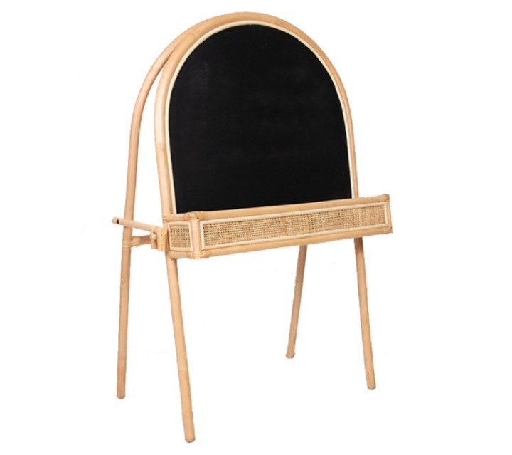 Vietnam rattan handmade menu black chalk board