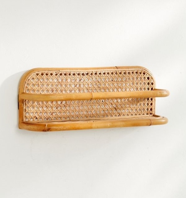 Vietnam handicraft rattan wall hanging shelf/rack