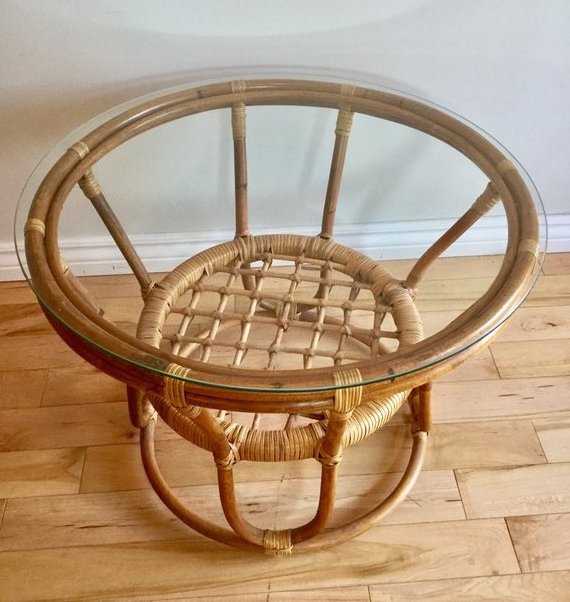 Wholesale Good Quality Natural Vintage Basket Rattan Chair and Table Contact us for Best Price