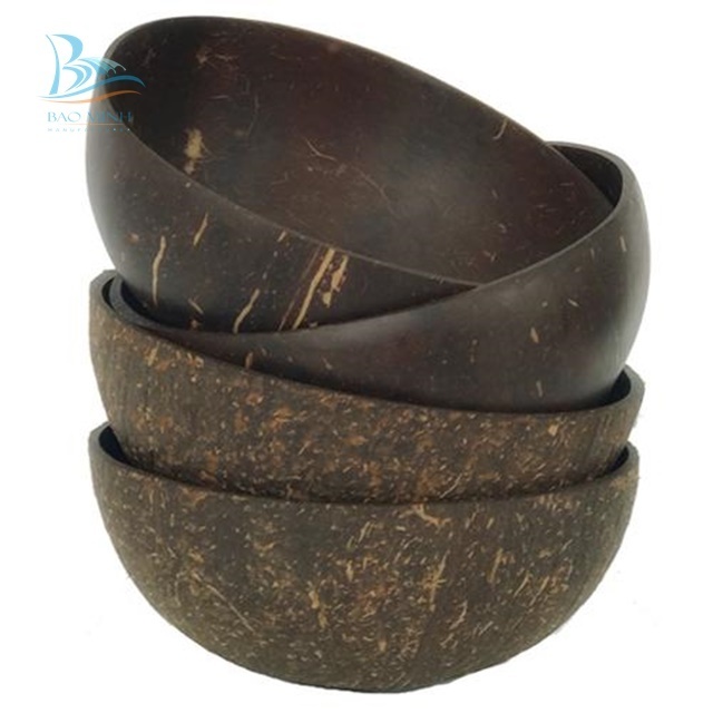 Original Coconut Shell Bowl From Vietnam Ice-cream Bowl