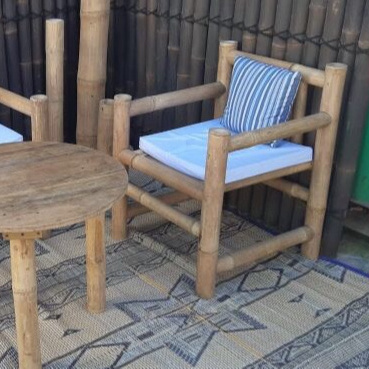 Outdoor garden bamboo furniture sofas chair table set must have