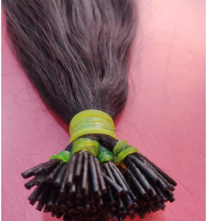 100% Human Hair I-Tip Hair Extension Pre Bonded Keratin Micro Links Extensions from Vietnam