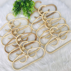 WHOLESALE Manufacture Organic Natural Rattan Hanger for Baby Cloth for Kids Room/Home Living Decor