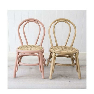 Vintage Organic Rattan Toddle Chair for Kid Room Kid Furniture Home Decor Wholesale Price High Quality