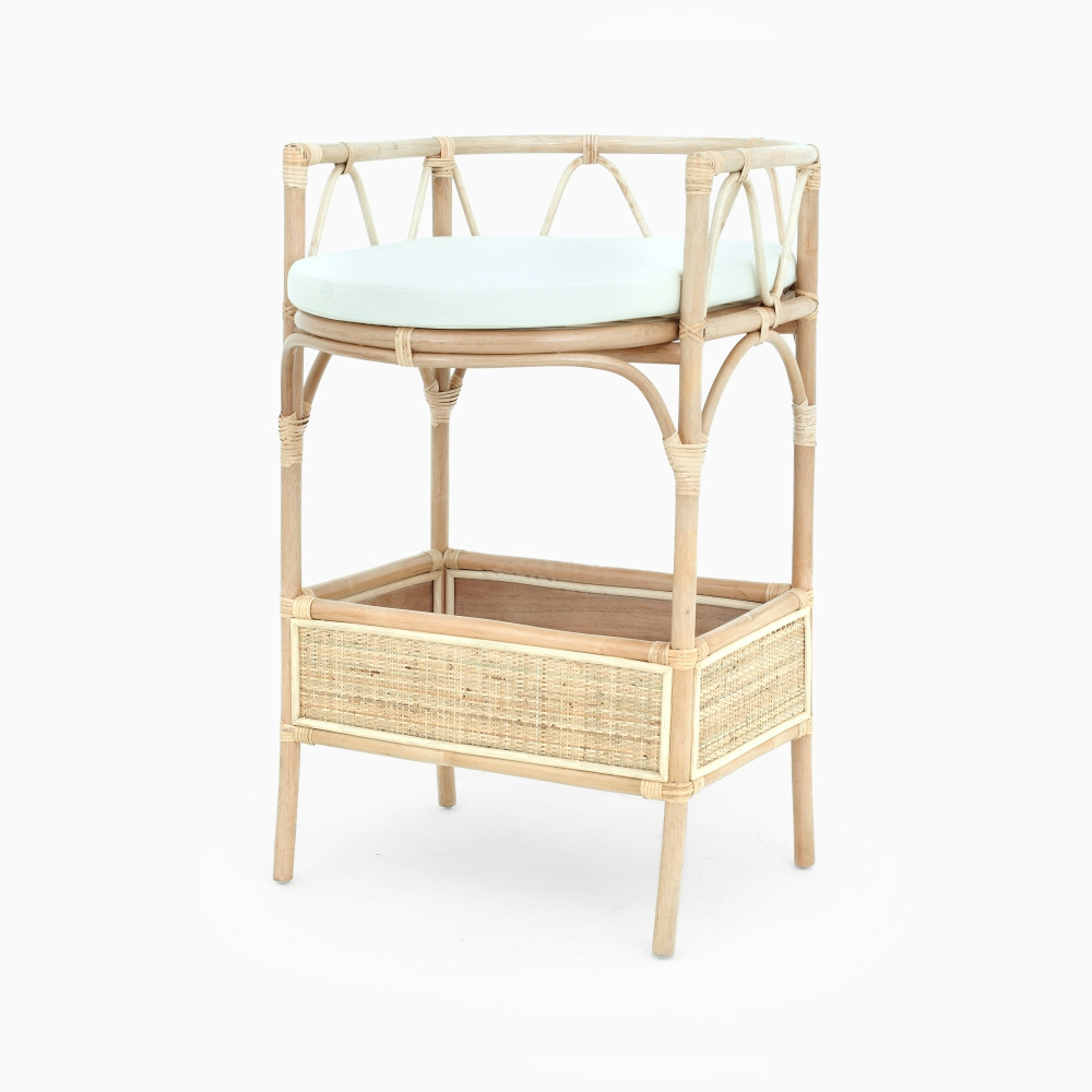 genteel 2 tier rattan baby changing table rattan wicker kids funiture and nursery product