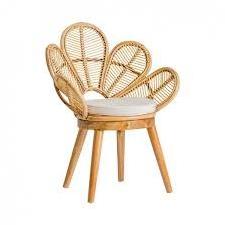 2022 flower rattan chair flower shaped chair