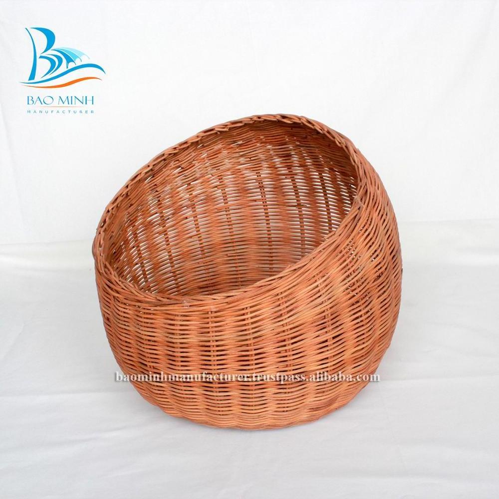 Woven Cat & Small Dog Bed Basket Cat Basket Handmade Dog Bed