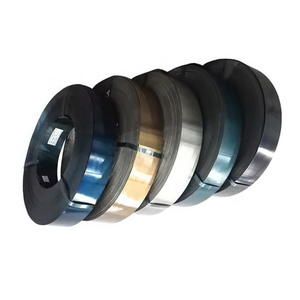 65Mn, SK85, 50CrVA, C45, C50, C75 Blue Packaging Steel Strapping Price of Carbon Steel Strap/Strip