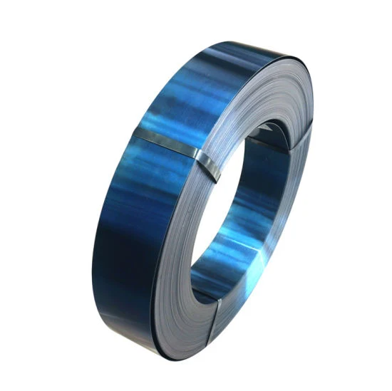 65Mn, SK85, 50CrVA, C45, C50, C75 Blue Packaging Steel Strapping Price of Carbon Steel Strap/Strip