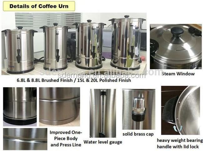 Restaurant / Hotel New Coffee Machine 30 Cups Stainless Steel Coffee Maker