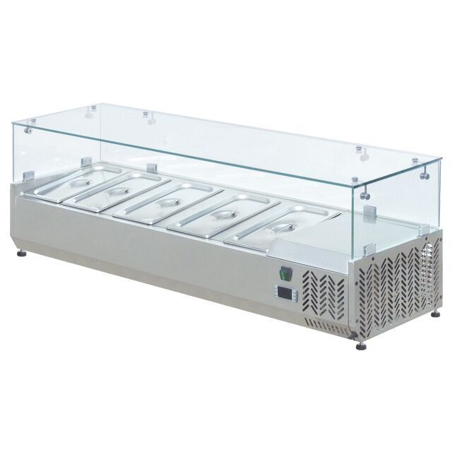 Commercial salad bar display cooler / salad bar cooler freezer / counter top Salad Bar