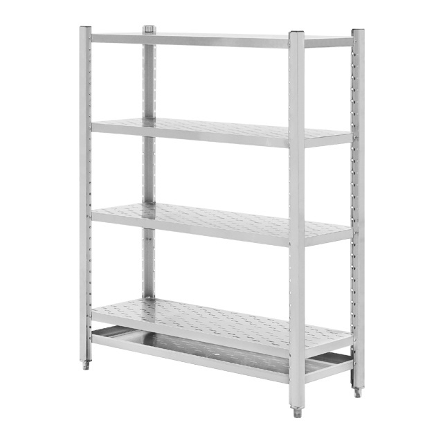 Kitchen dishes stainless steel high grade durable kitchen storage rack restaurant Shelf