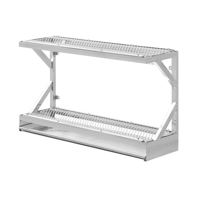 COSBAO Wholesale Cheap Price Towel Used Food Storage Rack Stainless Steel Pipe Wall Mounted Shelf