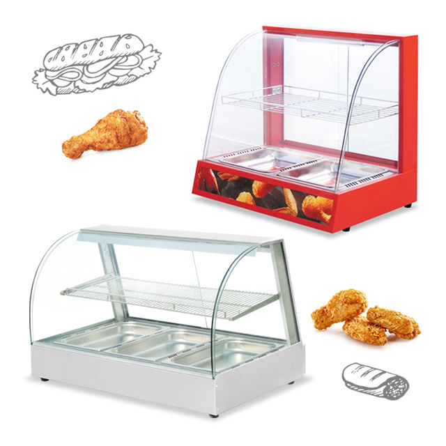 Restaurant Hot Sale 2 Layer Electric Food Warmer Display Buffet Food Warmer Display Showcase