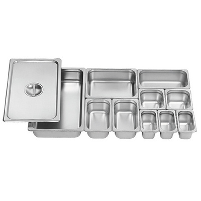 Restaurant Equipment Stainless Steel Ice Cream Container Buffet Gastronorm Gn Food Pan