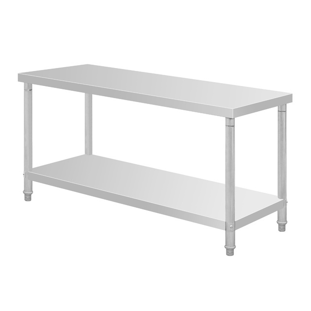 Commercial Kitchen Equipment Stainless Steel Tables Food Prep Console Table Stainless Steel Console Table With Wheels