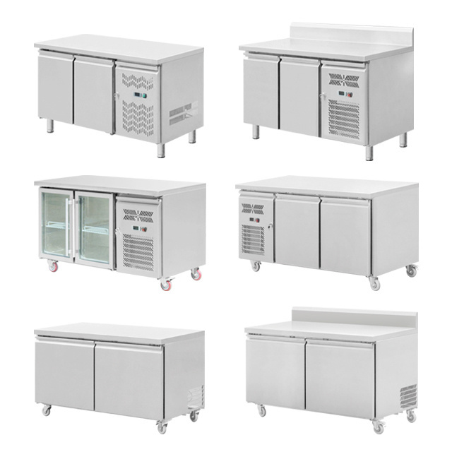 Commercial Stainless Steel Kitchen Equipment freezer Deep freezer stainless steel freezer