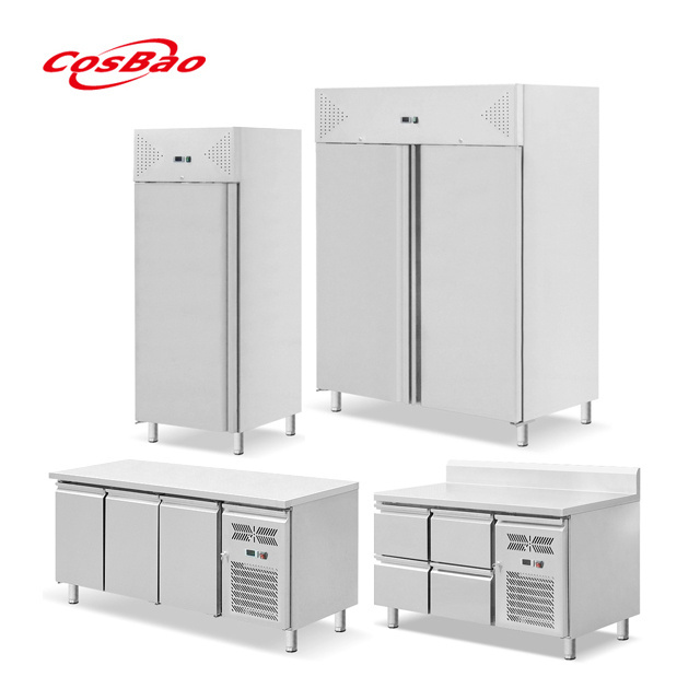 Commercial Stainless Steel Kitchen Equipment freezer Deep freezer stainless steel freezer