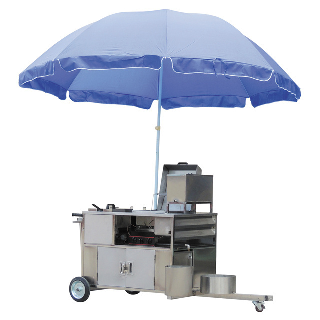 BN-618 Commercial stainless steel outdoors tricycle food cart