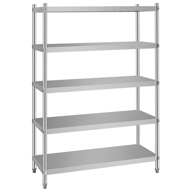 Restaurant Commercial Kitchen Stainless Steel Storage Adjustable Rack Used Kitchen 4 Tiers Shelf For Sale