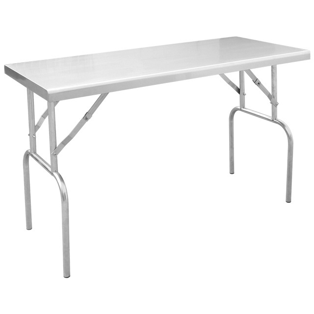 Stainless Steel restaurant dining Table / Kitchen folding catering worktable