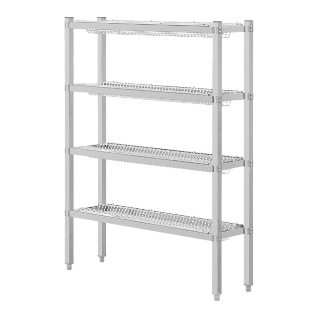 Restaurant Commercial Kitchen Stainless Steel Storage Adjustable Rack Used Kitchen 4 Tiers Shelf For Sale