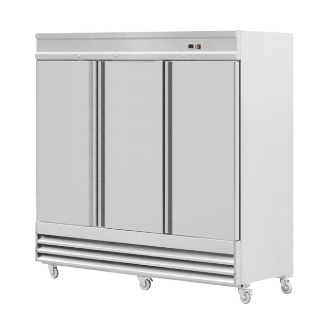 Restaurant Commercial American Style 110V Double Door Refrigerator Freezer Freezer Fridge Refrigerators Cart