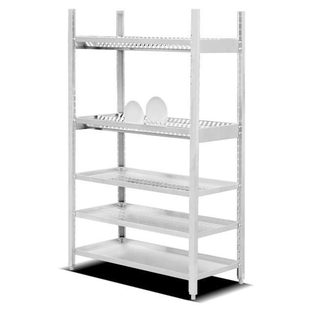 Kitchen dishes stainless steel high grade durable kitchen storage rack restaurant Shelf