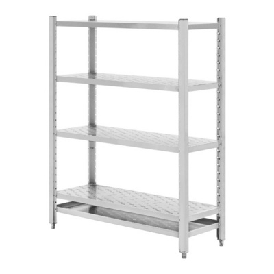 Restaurant Commercial Kitchen Stainless Steel Storage Adjustable Rack Used Kitchen 4 Tiers Shelf For Sale