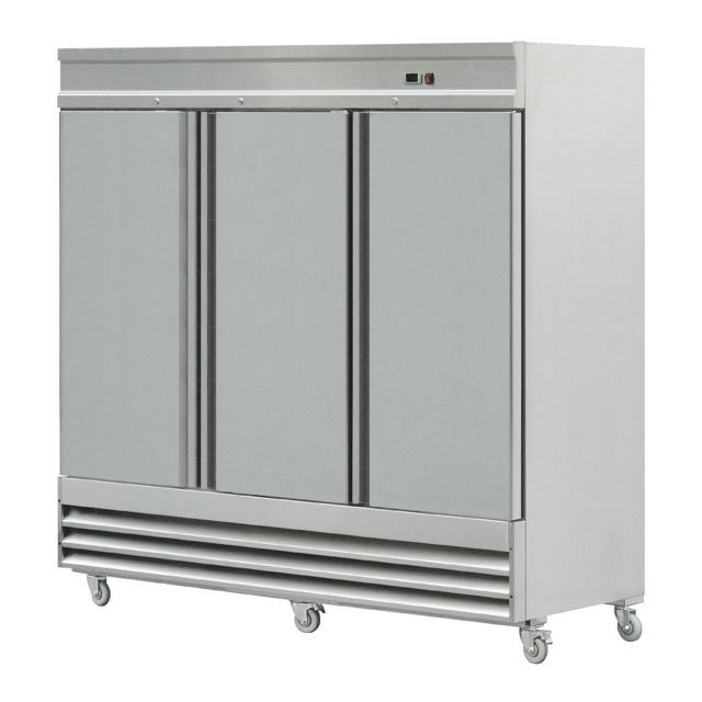 China Made High Quality Commercial  Double French Doors 110V Upright Refrigerator / American Refrigerator