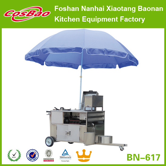 Stainless Steel Catering Equipment Mobile Food Carts Vending Truck CART For Street Snacks