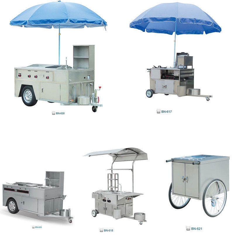 street food machinery hot dog bike cart for sale Gas Power hot dog cart