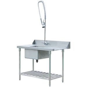 Stainless Steel Dish Washing Sink Work Table