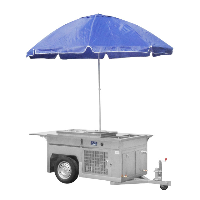 Gas Food Equipment Fast Food Trailer / LPG Mobile Used Domino's Pizza Food Vending Truck 2021 New Custom Stainless Outdoor