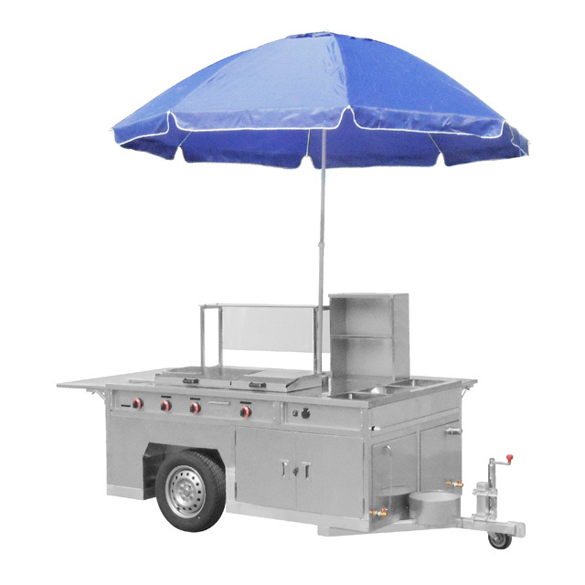 Gas Food Equipment Fast Food Trailer / LPG Mobile Used Domino's Pizza Food Vending Truck 2021 New Custom Stainless Outdoor