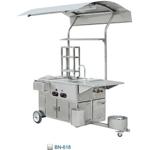 street food machinery hot dog bike cart for sale Gas Power hot dog cart