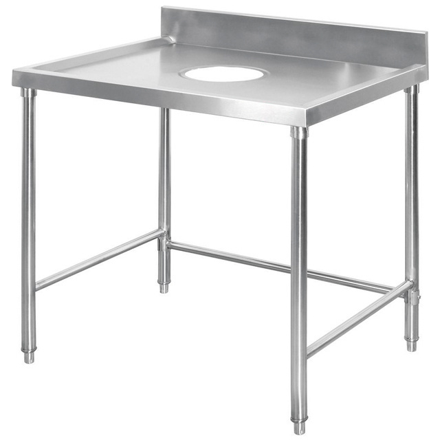 Fish Market Equipment Stainless Steel Sea Food Table Seafood Display Table With Wheels